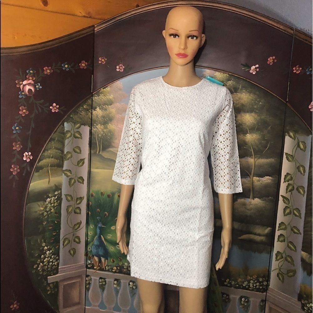 Tracy Negoshian Women’s Eyelet Dress Sz XS NWT